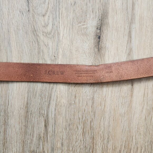 J. Crew Italian Leather Roller Belt with Flaws - Picture 3 of 4
